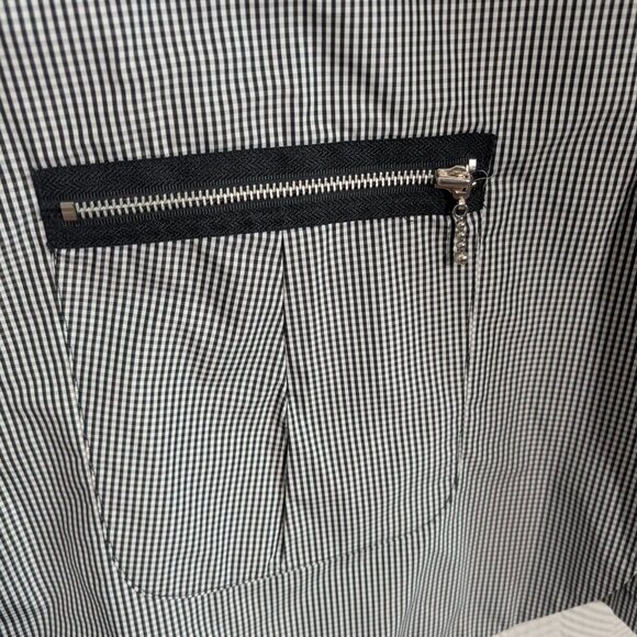 Sun Kim Gingham Long Vest Architectural Layering Size 1X Avant-Garde Lagenlook - Picture 7 of 12